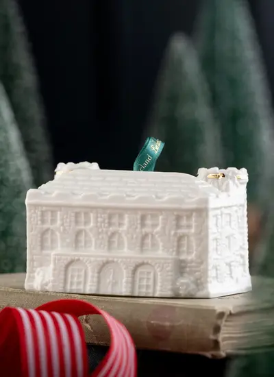 Belleek Hand Painted Kilkenny Castle Annual Ornament Made in Ireland 